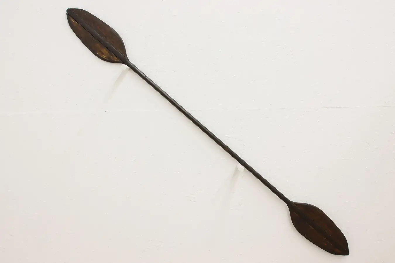 Main image of Farmhouse Vintage Carved Pine Kayak or Canoe Double Paddle