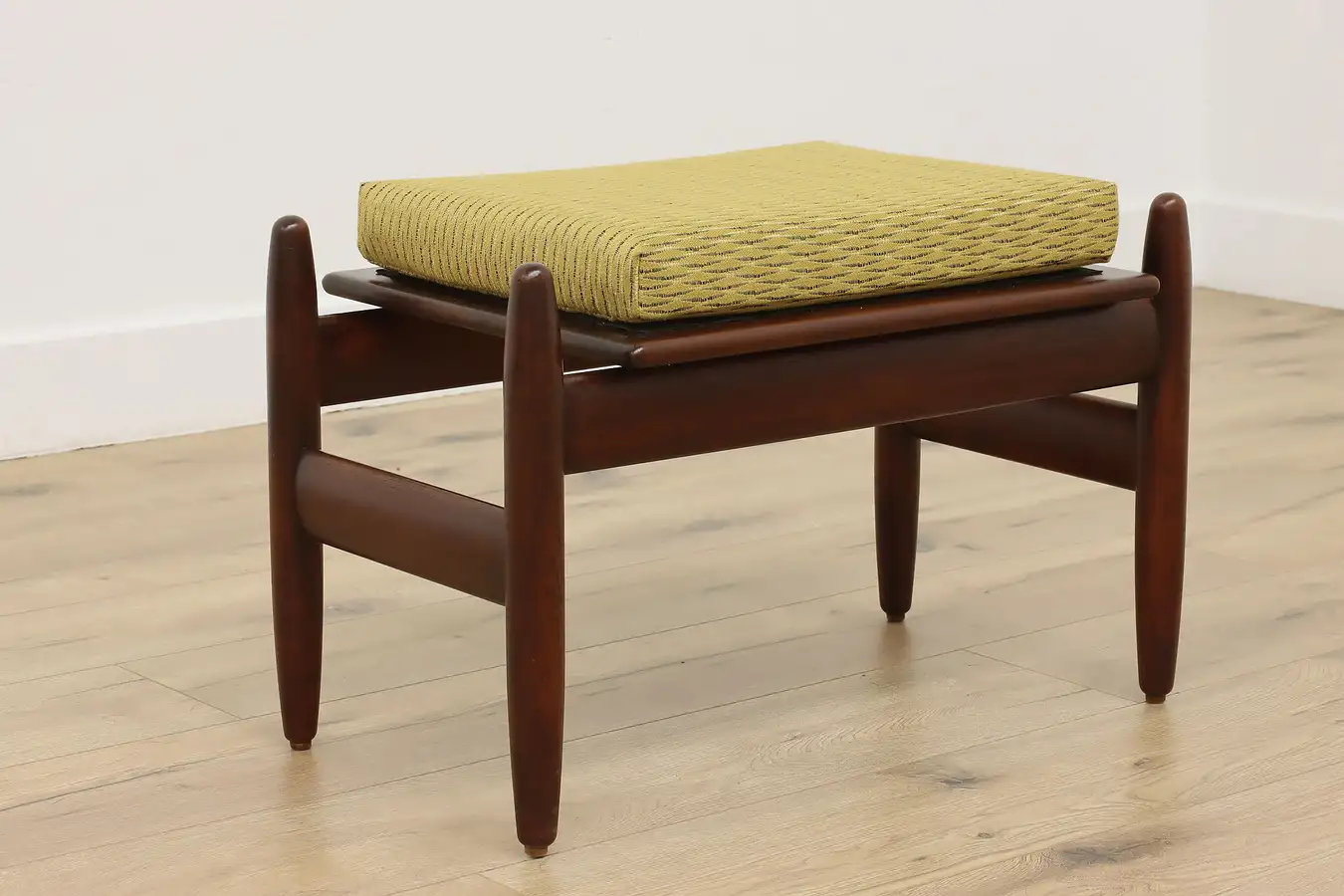 Main image of Danish Vintage Midcentury Modern Teak Footstool, Frem Rojle