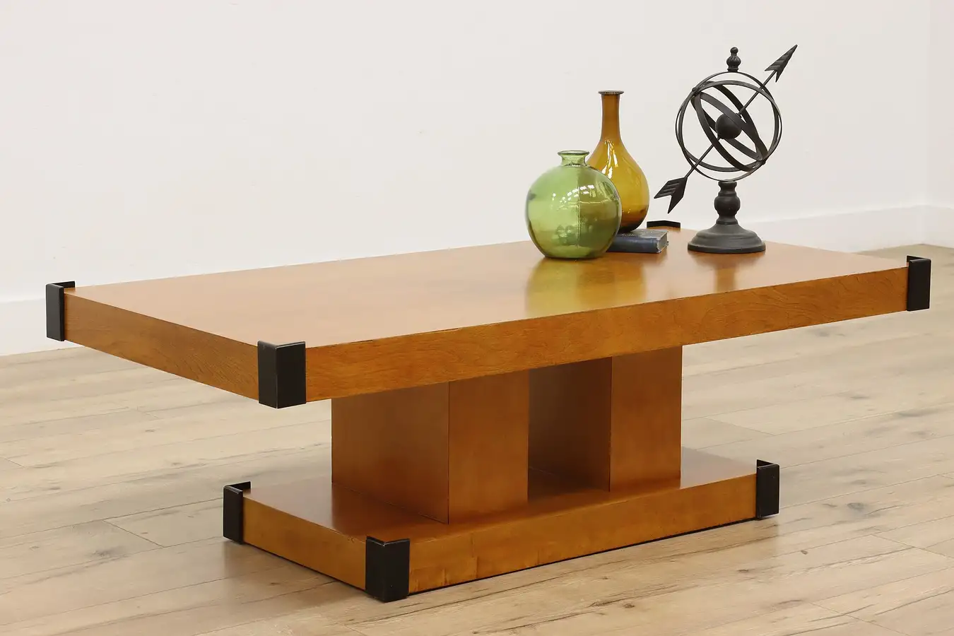 Main image of Midcentury Modern Vintage Birch Coffee Table, Ebony Corners