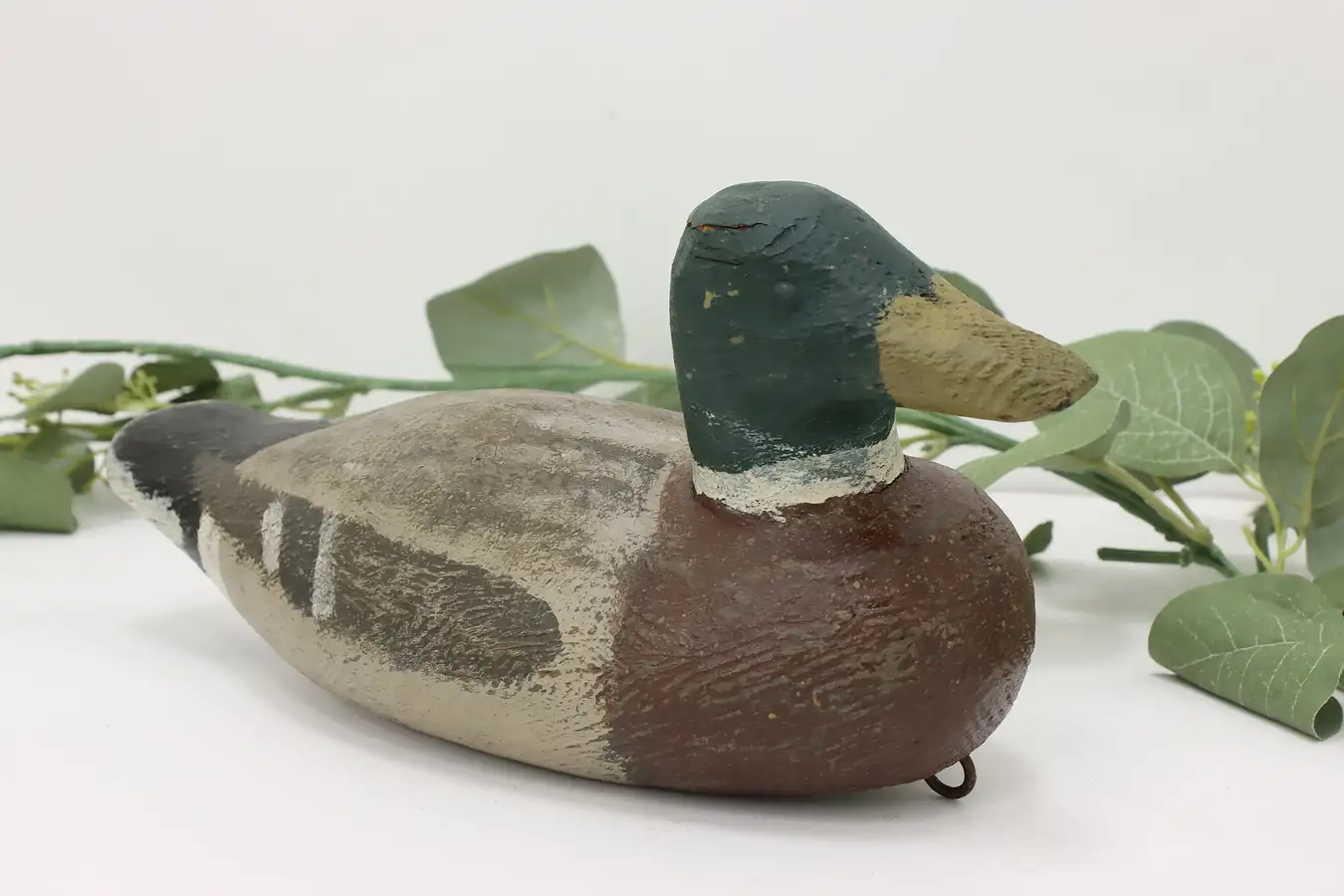 Main image of Farmhouse Vintage Carved Mallard Duck Decoy Sculpture