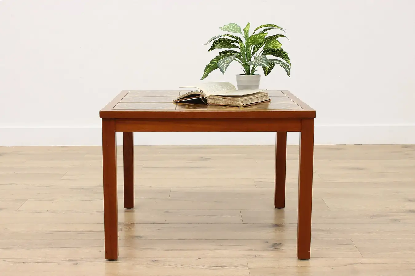 Main image of Midcentury Modern Vintage Teak & Ceramic Tile Coffee Table