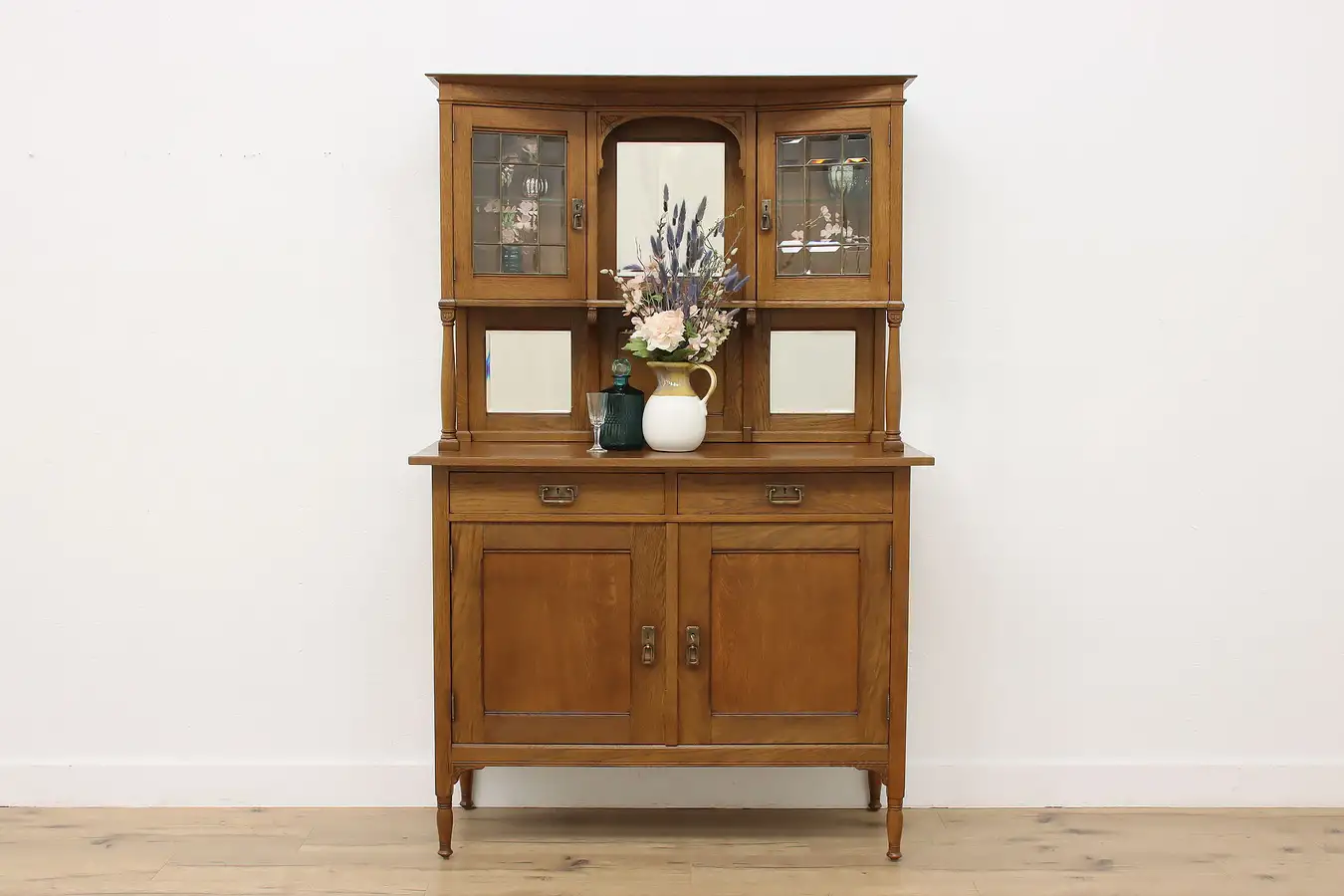 Main image of Arts & Crafts Oak Antique Danish Sideboard or Bar Haverkamp