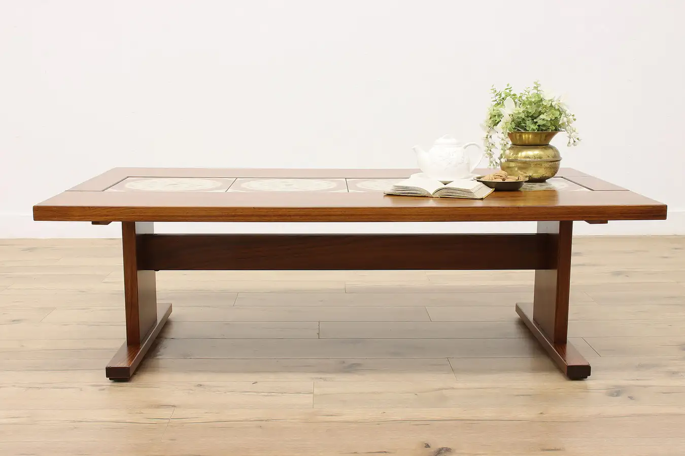 Main image of Midcentury Modern Vintage Rosewood & Tile Top Coffee Table