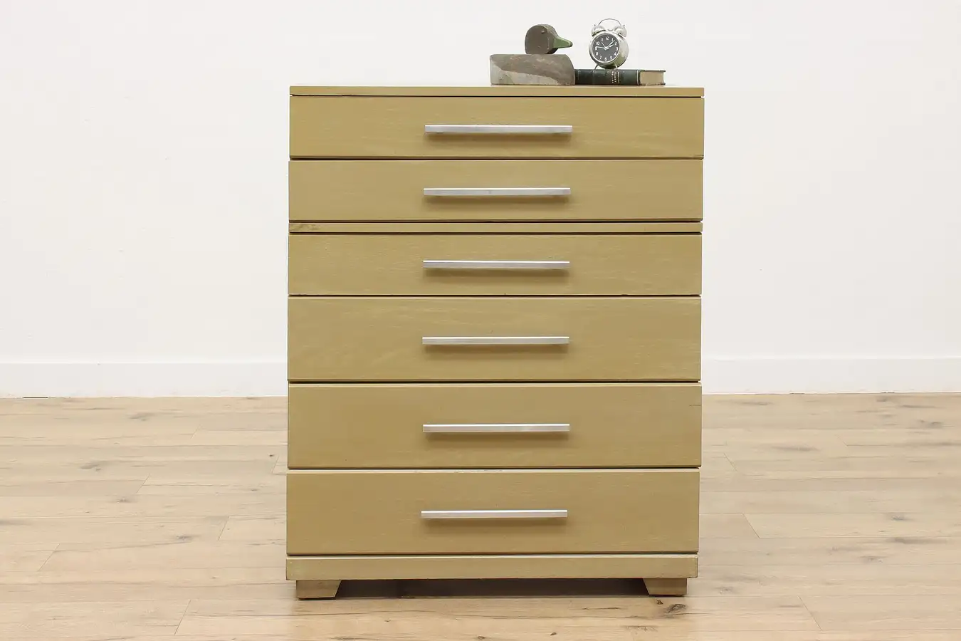 Main image of Midcentury Modern Vintage Oak Tall Chest Leowy for Mengel