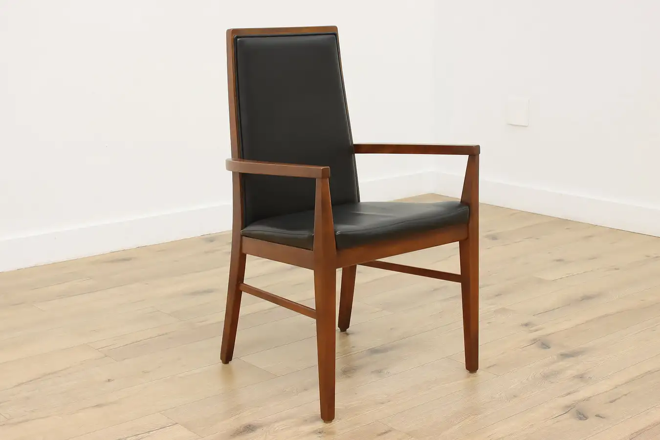 Main image of Midcentury Modern Vintage Teak & Leather Desk Chair Dyrlund