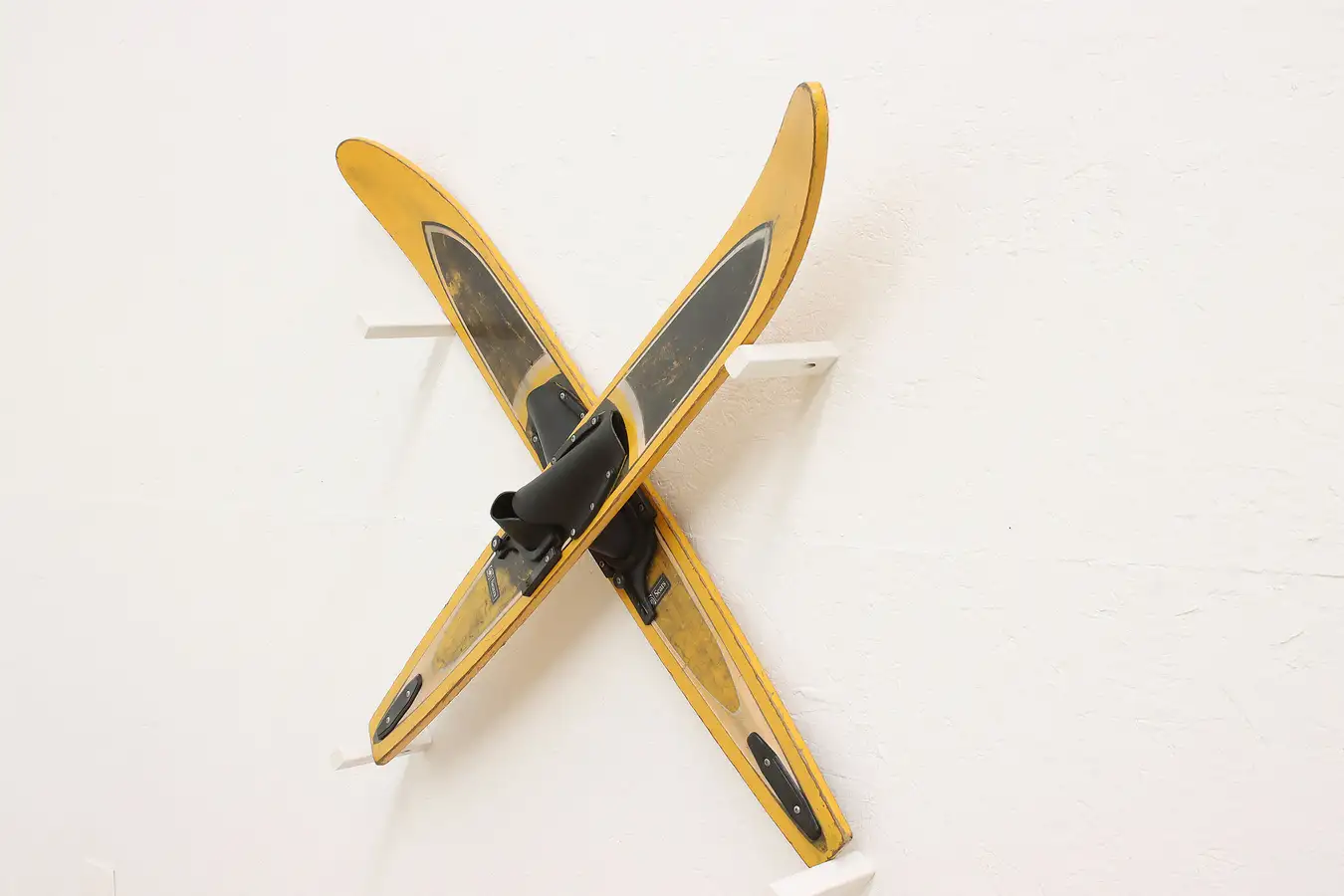 Main image of Farmhouse Vintage Painted Pine Youth Water Skis, Sears