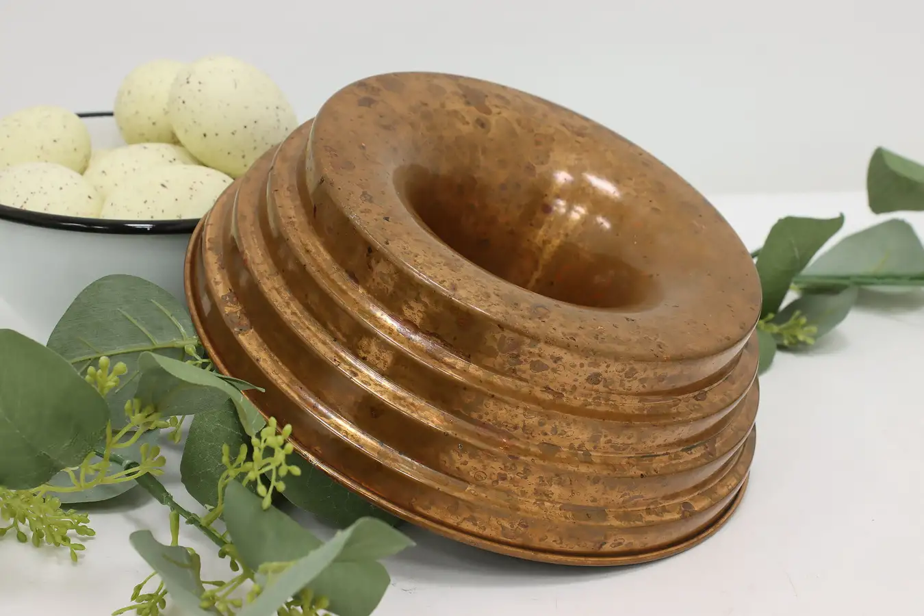 Main image of Farmhouse Vintage Copper Jello Cake Dessert Mold