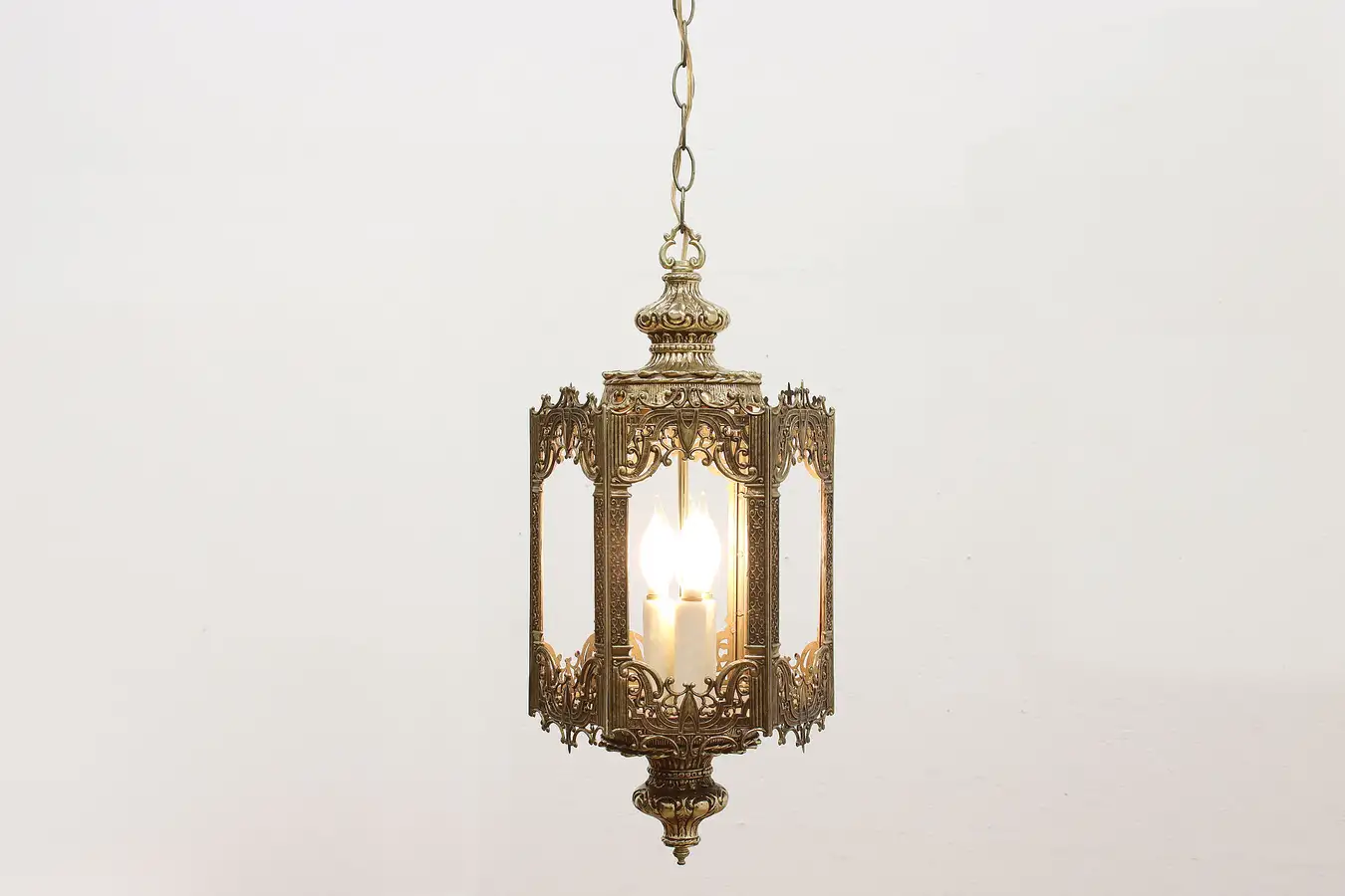 Main image of Gothic Design Vintage Brass Finish Chandelier