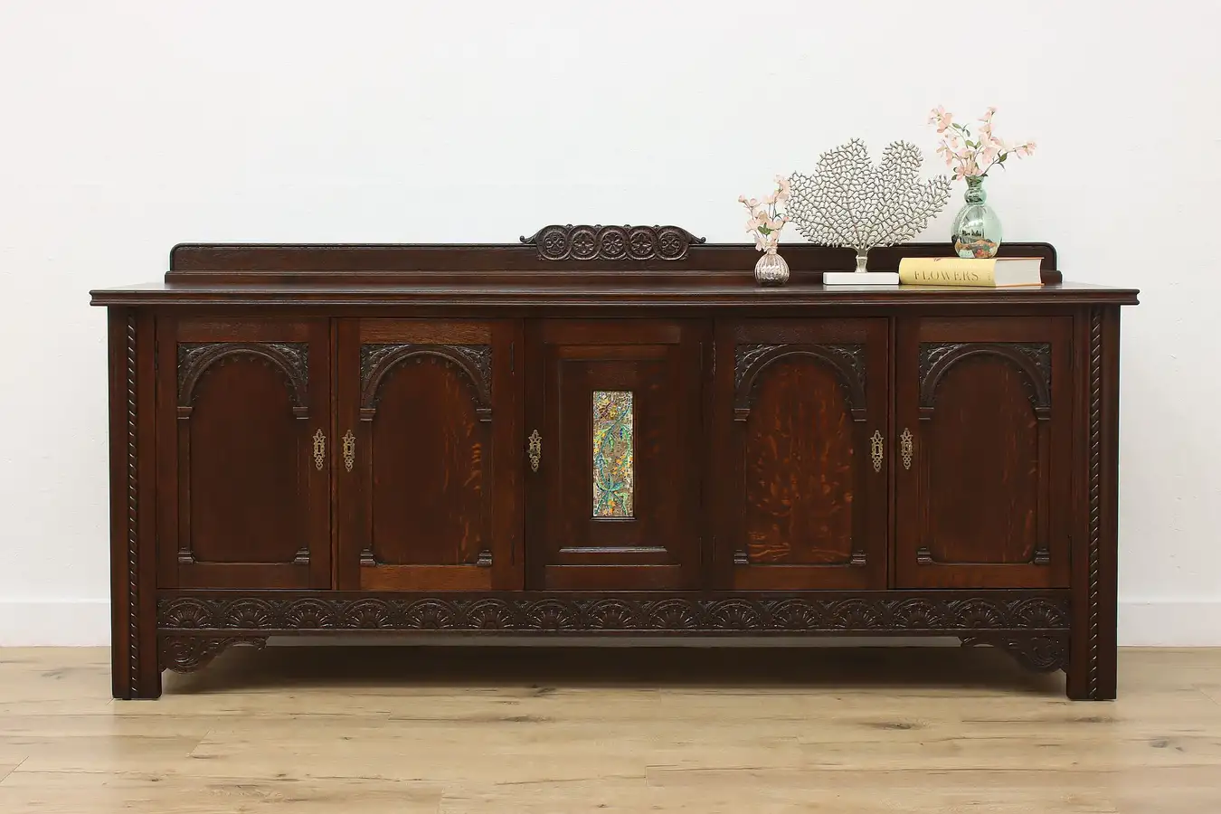 Main image of Dutch Antique Oak TV Console, Sideboard or Bar, Pander
