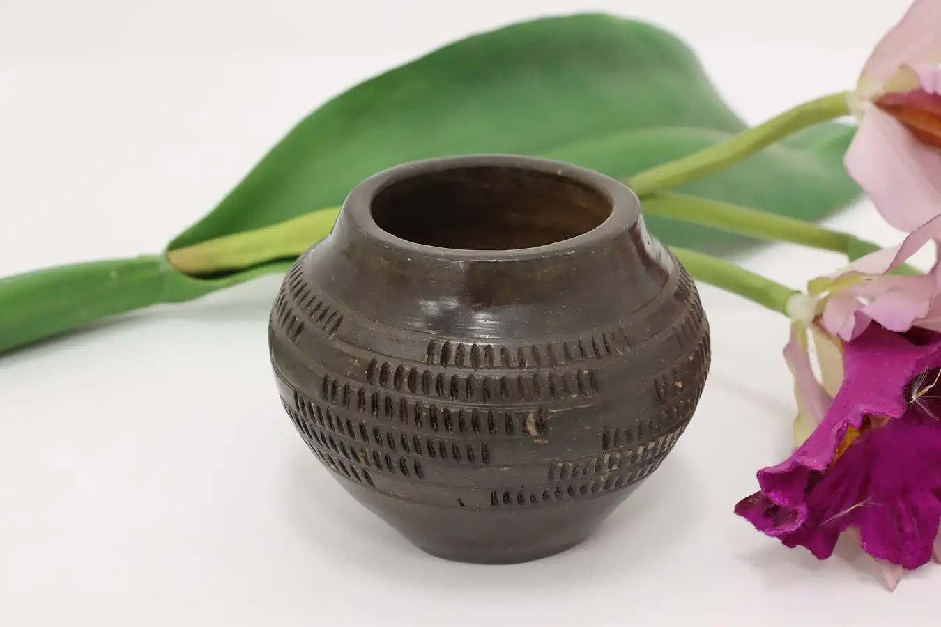 Main image of Native American Vintage Cherokee Pottery Bowl, Youngbird