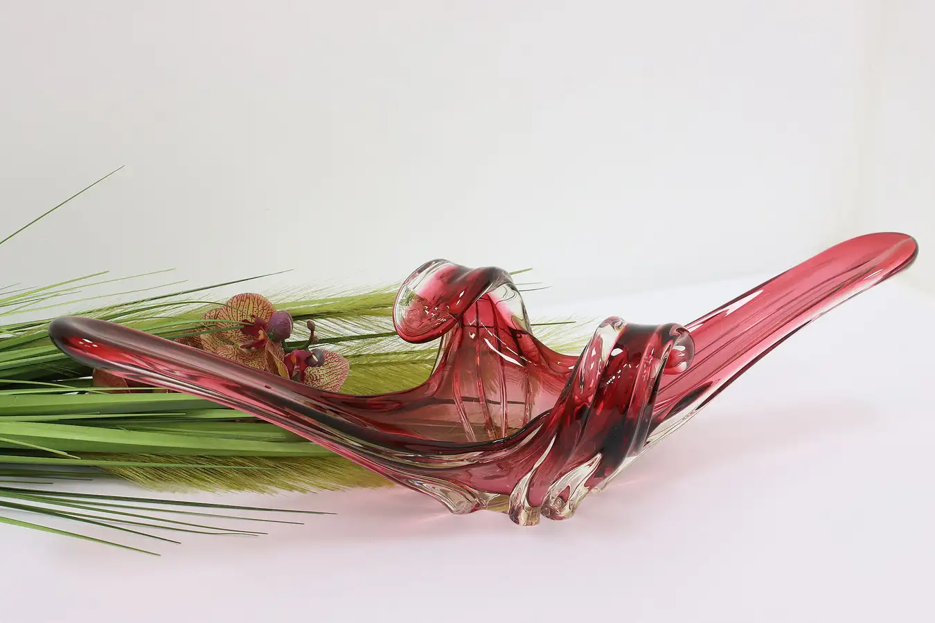 Main image of Murano Italian Midcentury Modern Glass Sculpture Center Bowl