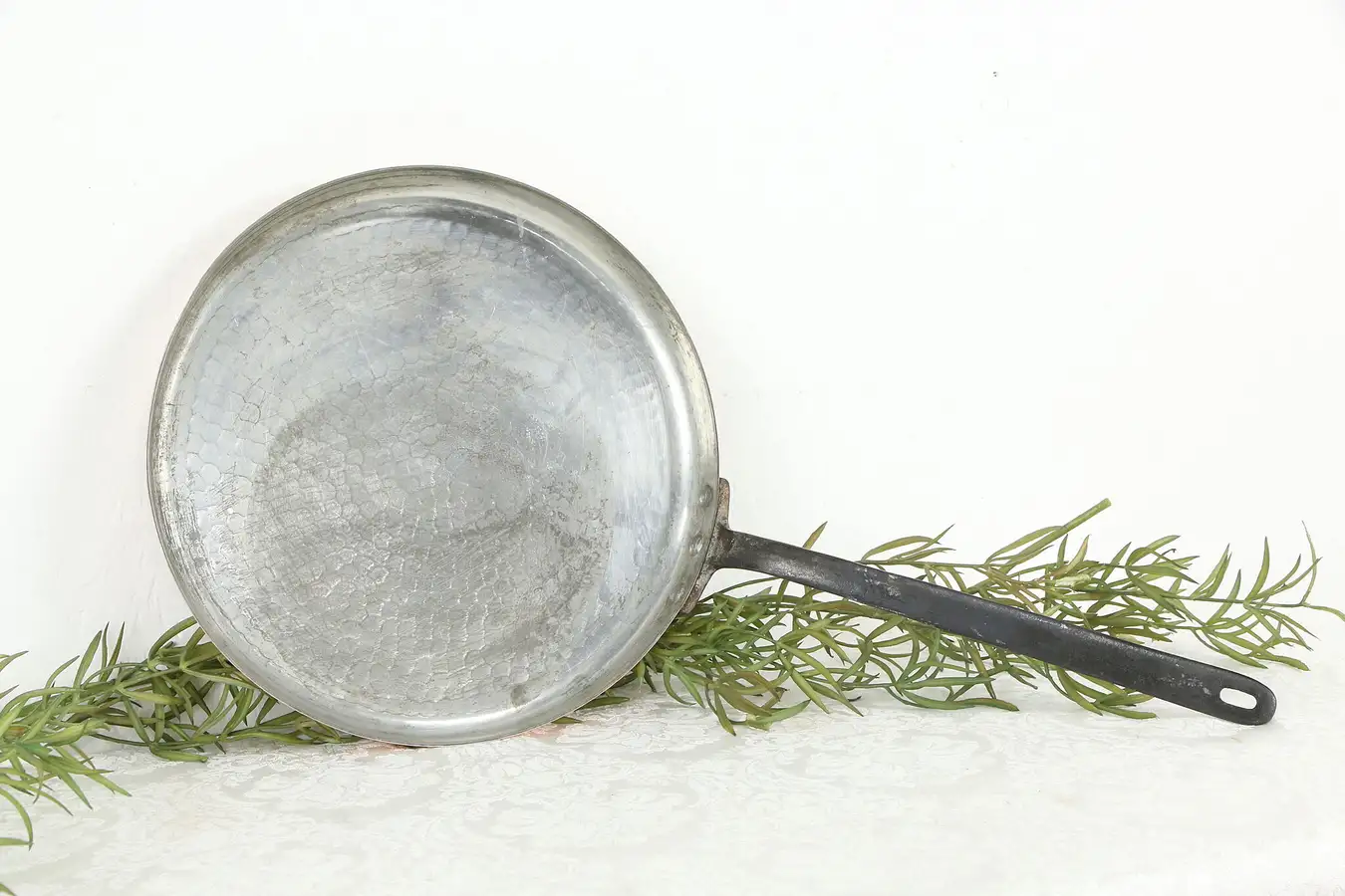 Main image of Copper Hammered Crepe or Sautee Pan, Cordon Blue France