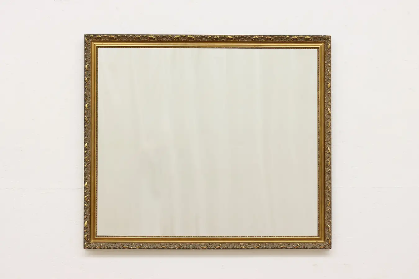 Main image of Carved Gilt Vintage Mirror, Hangs Vertical or Horizontal