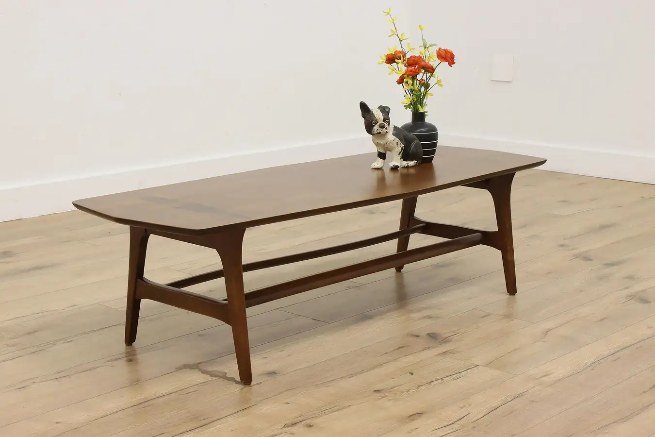Main image of Midcentury Modern Vintage Walnut & Elm Coffee or Patio Table