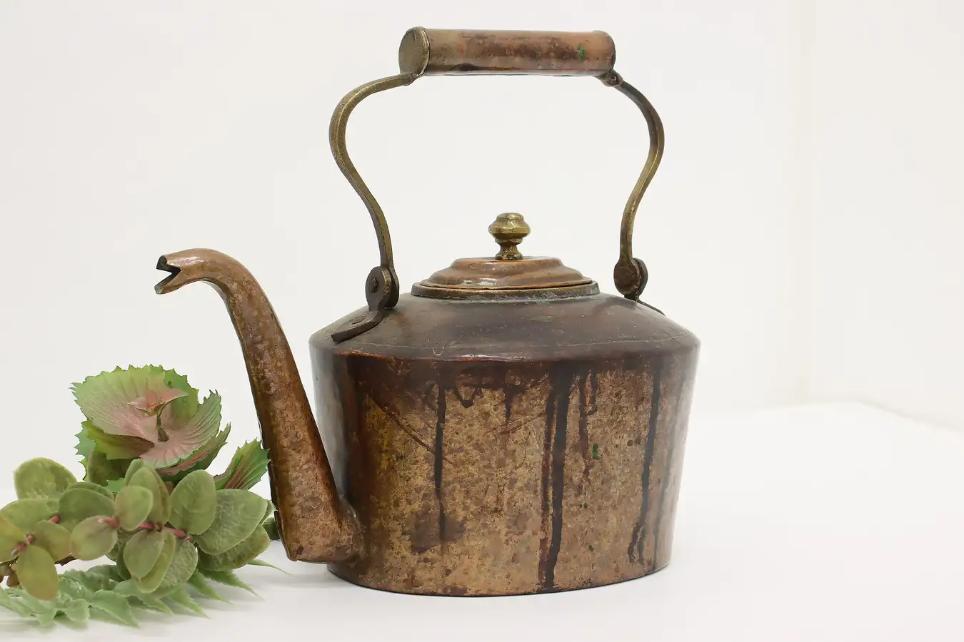 Main image of Farmhouse Vintage Copper Tea Kettle or Coffee Pot