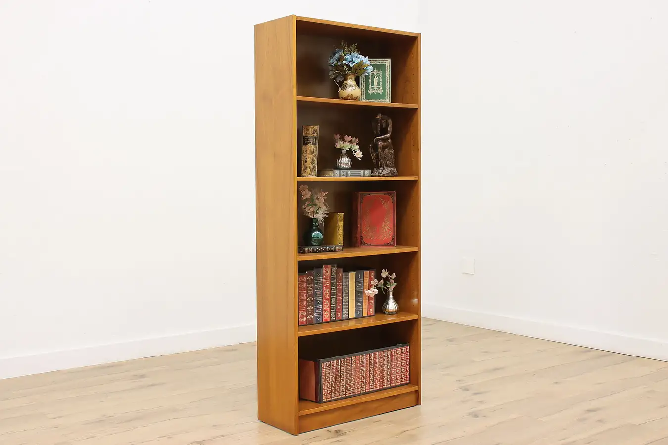 Main image of Midcentury Modern Vintage Teak Library Bookcase & Display