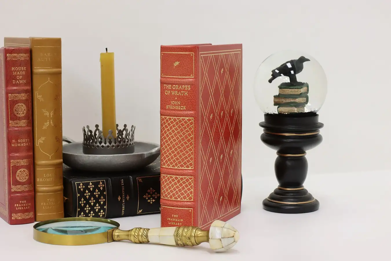 Main image of The Grapes of Wrath Leather Book Franklin Library, Steinbeck