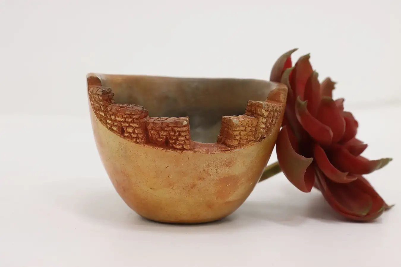 Main image of Native American Vintage Hand-Painted Pottery Bowl, Elston