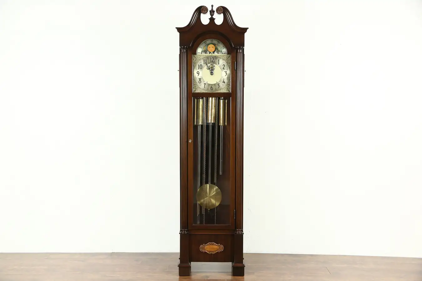 Main image of Herschede 5 Tube Westminster Tall Case Vintage Grandfather Clock