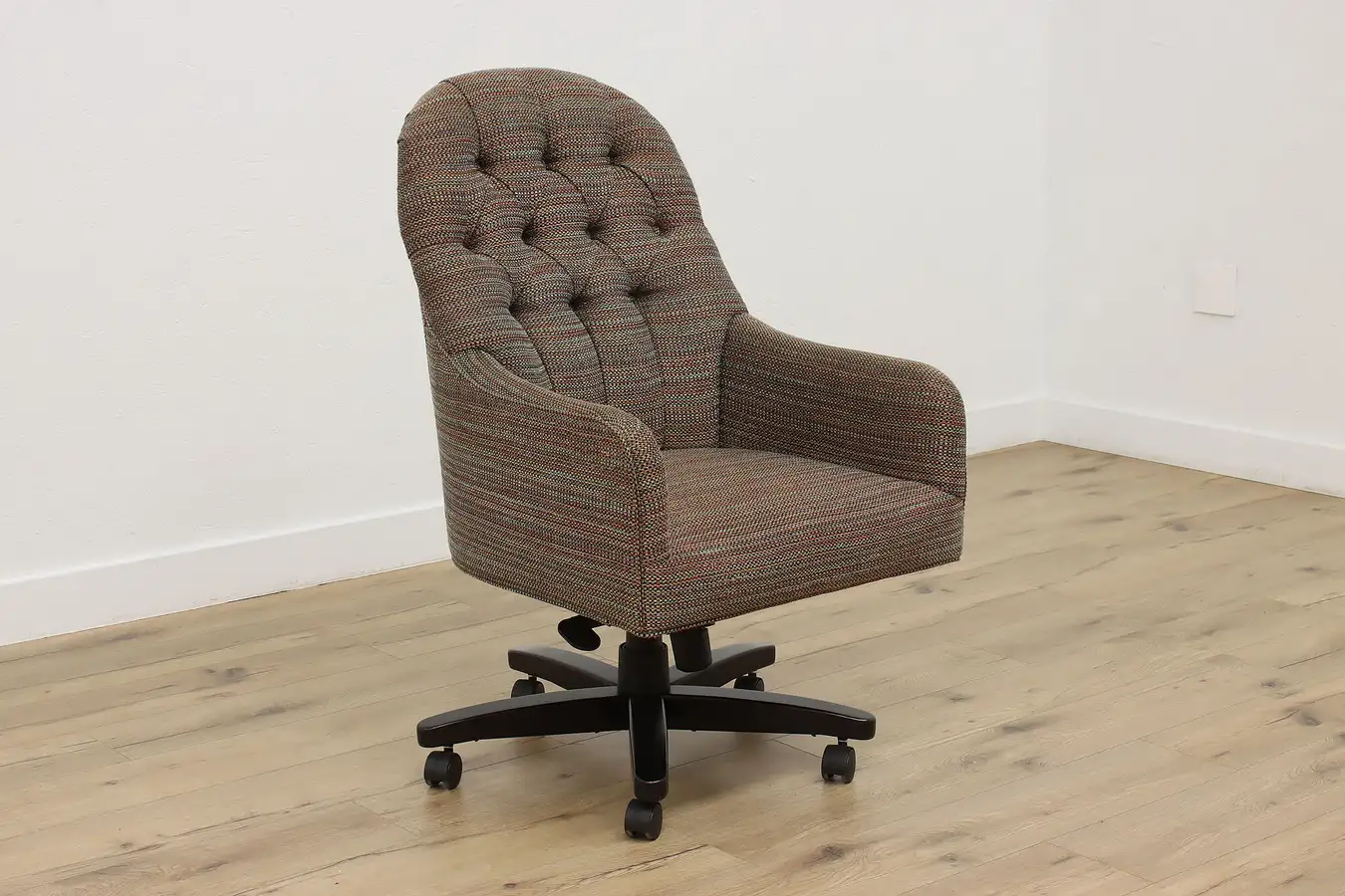 Main image of Upholstered Vintage Swivel Desk Chair, Hancock & Moore