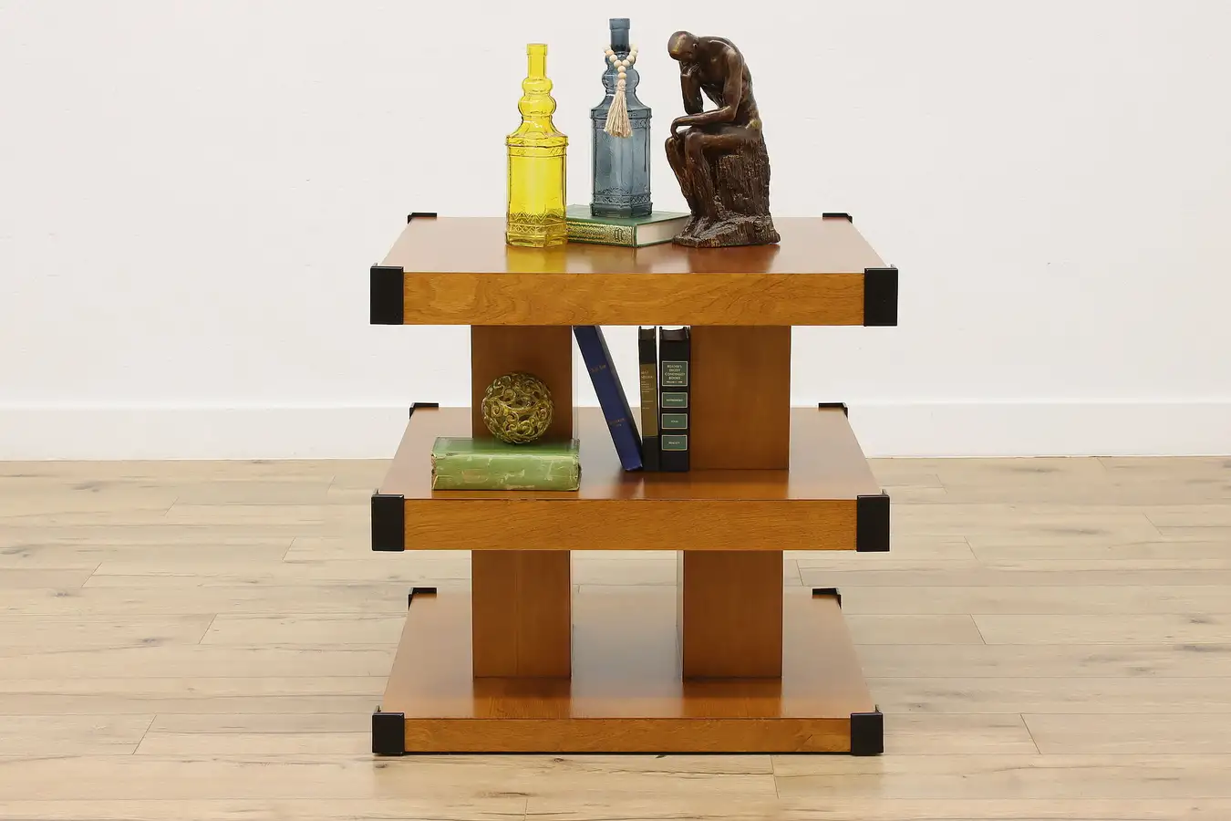 Main image of Midcentury Modern Vintage Birch 2 Tier Coffee or Lamp Table