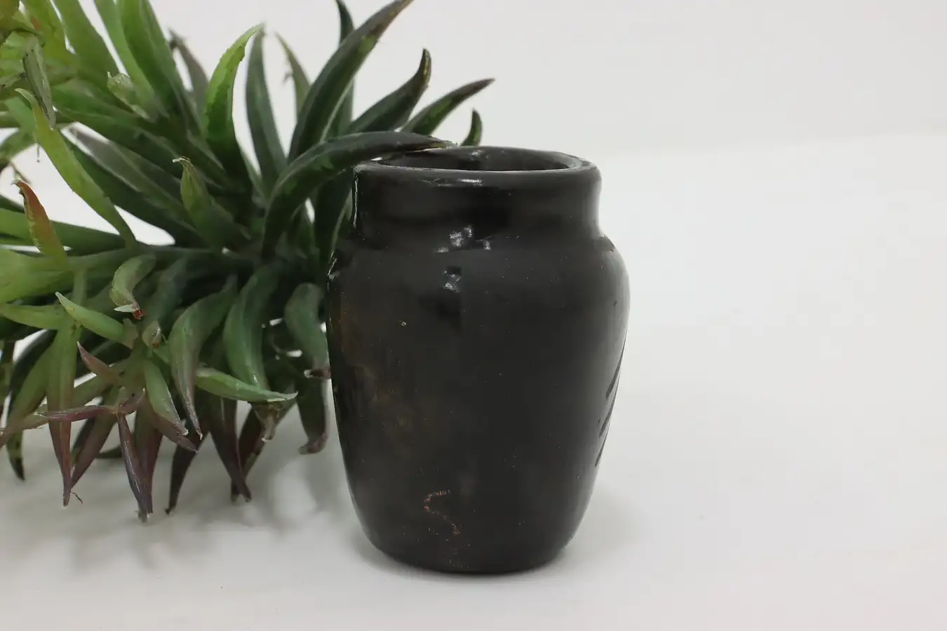 Main image of Native American Antique Pueblo Blackware Pottery Vase