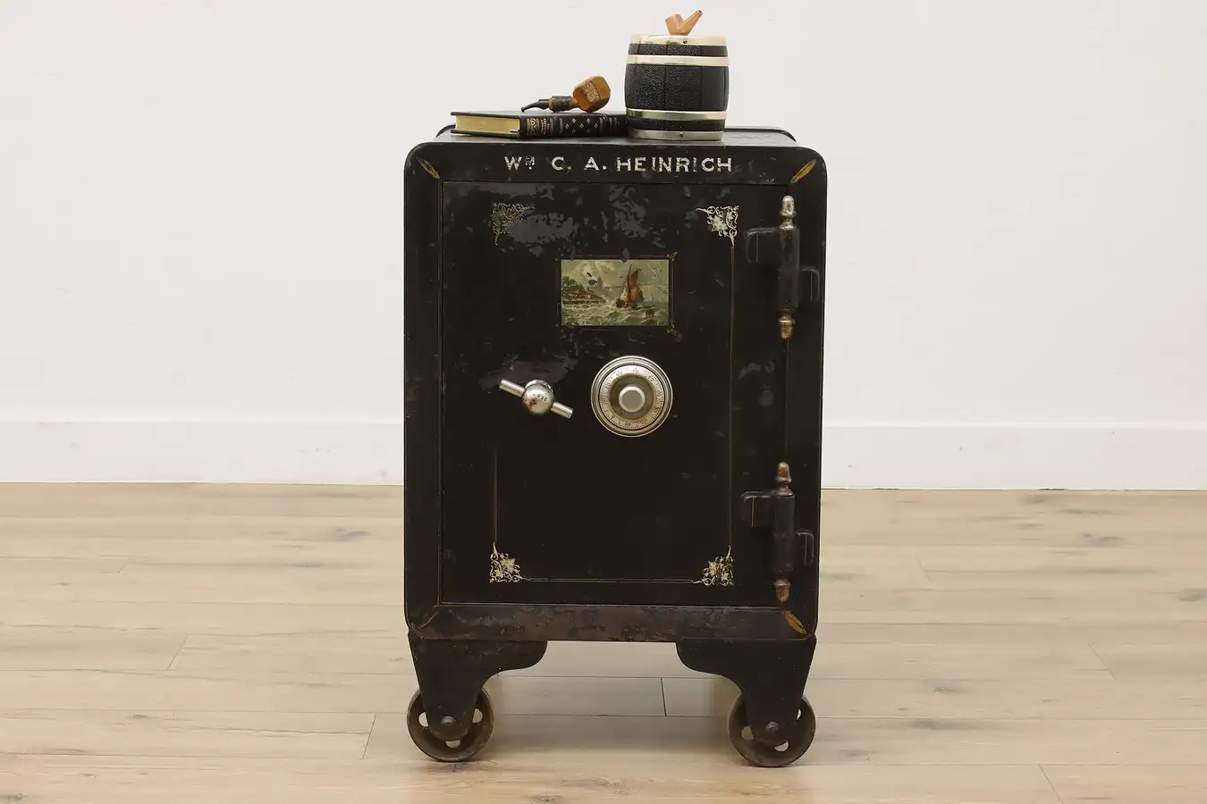 Main image of Victorian Antique Iron Combination Lock Safe, Vulcan