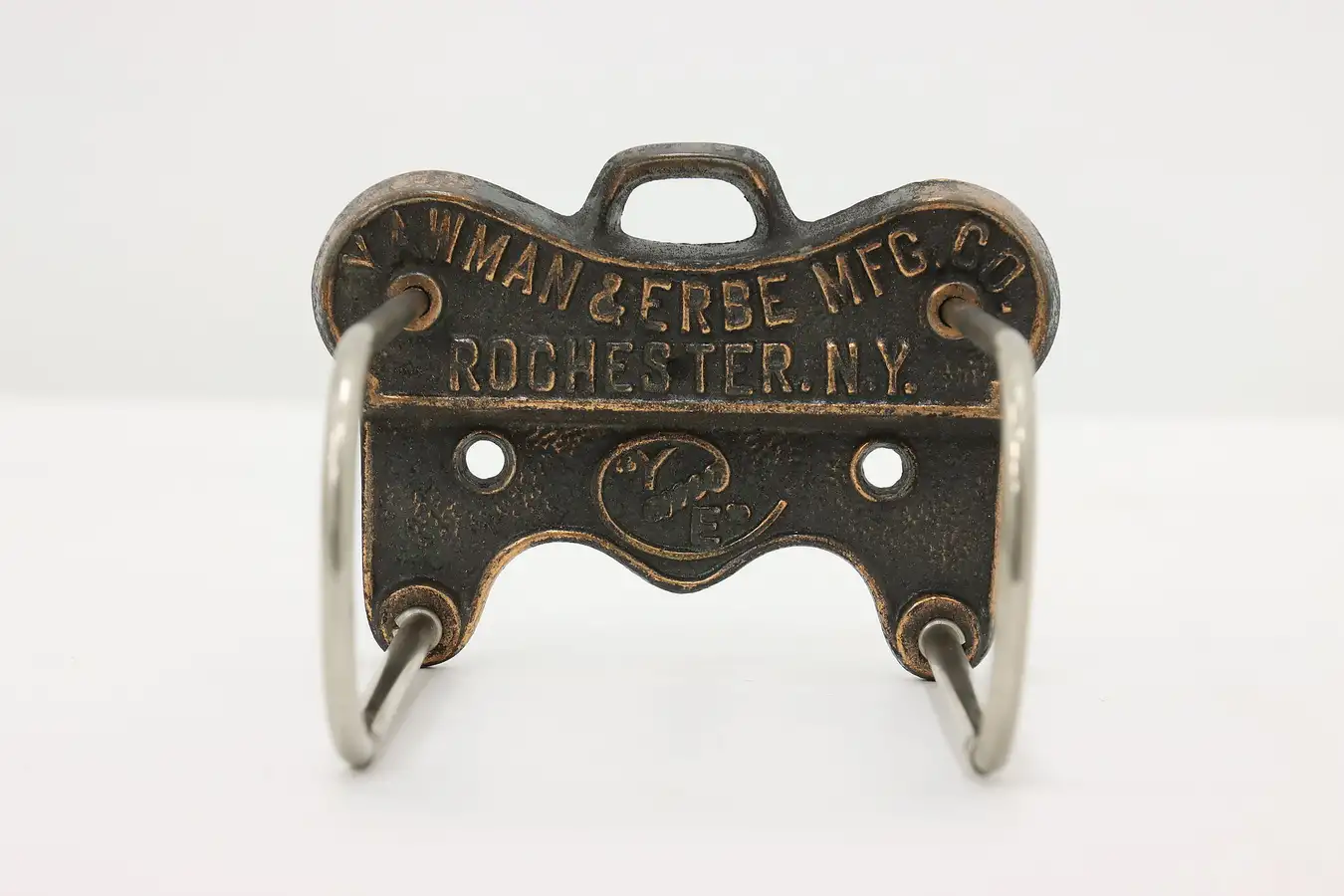 Main image of Victorian Industrial Antique Iron Wall File Hook, Yawman