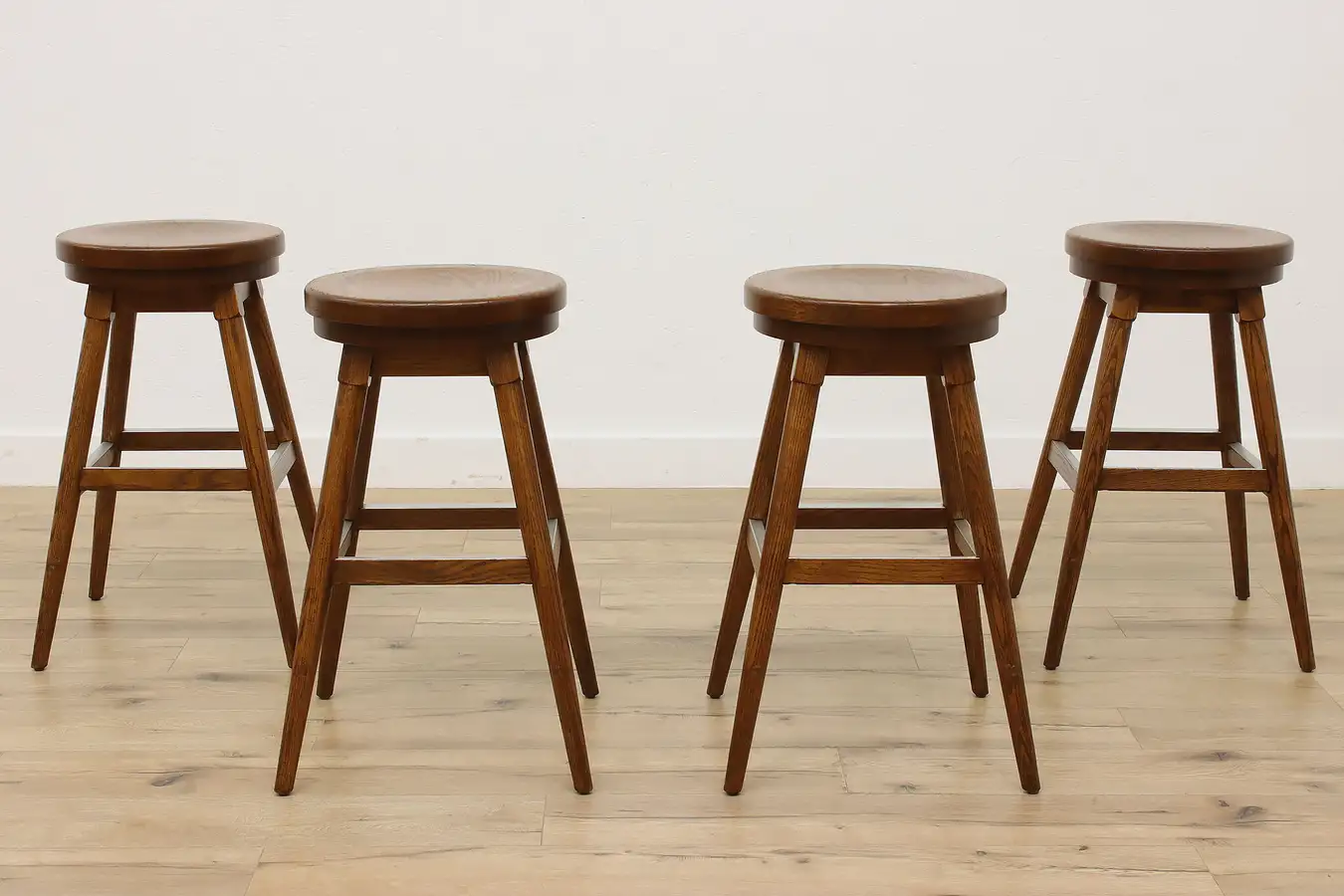 Main image of Set of 4 Farmhouse Vintage Bar or Counter Stools, Buckstaff