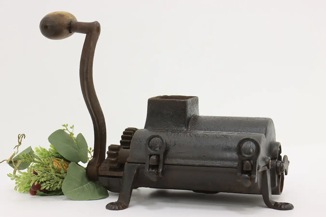 Main image of Industrial Farmhouse Antique Cast Iron Chew Tobacco Grinder