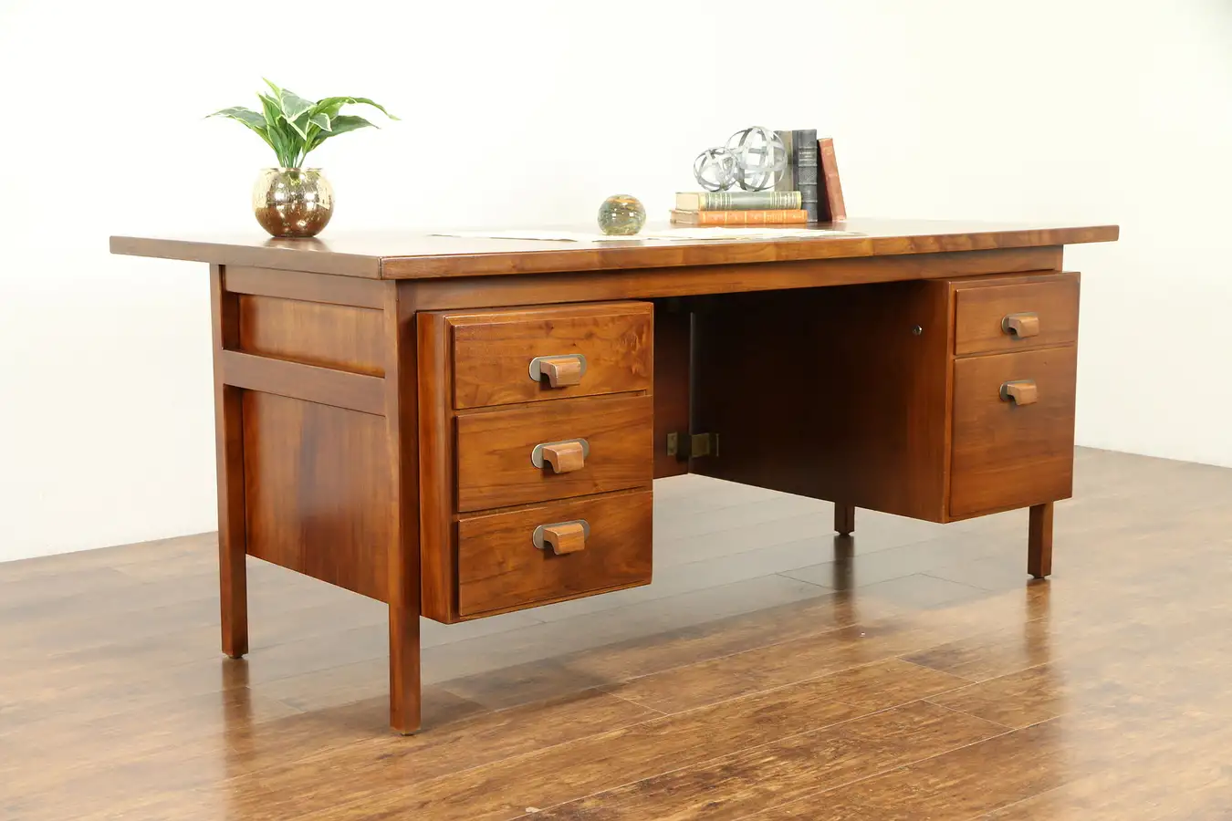 Main image of Midcentury Modern Scandinavian Teak 1960 Vintage Library Desk, Jens Risom