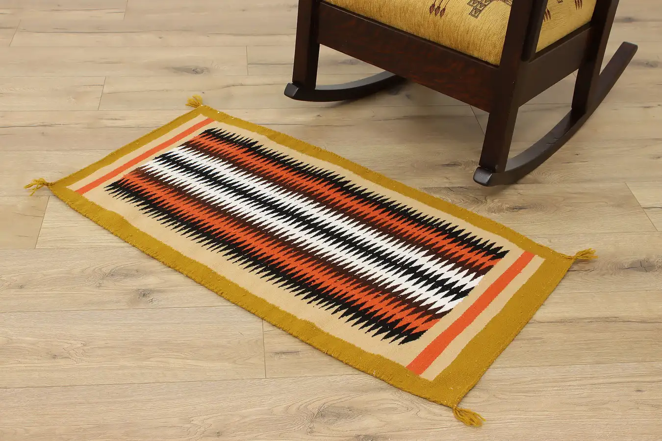 Main image of Native American Vintage Handwoven Wool Rug