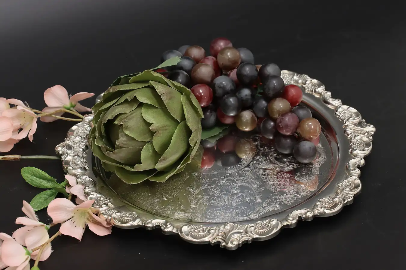 Main image of Baroque by Wallace Vintage Silverplate Serving Tray