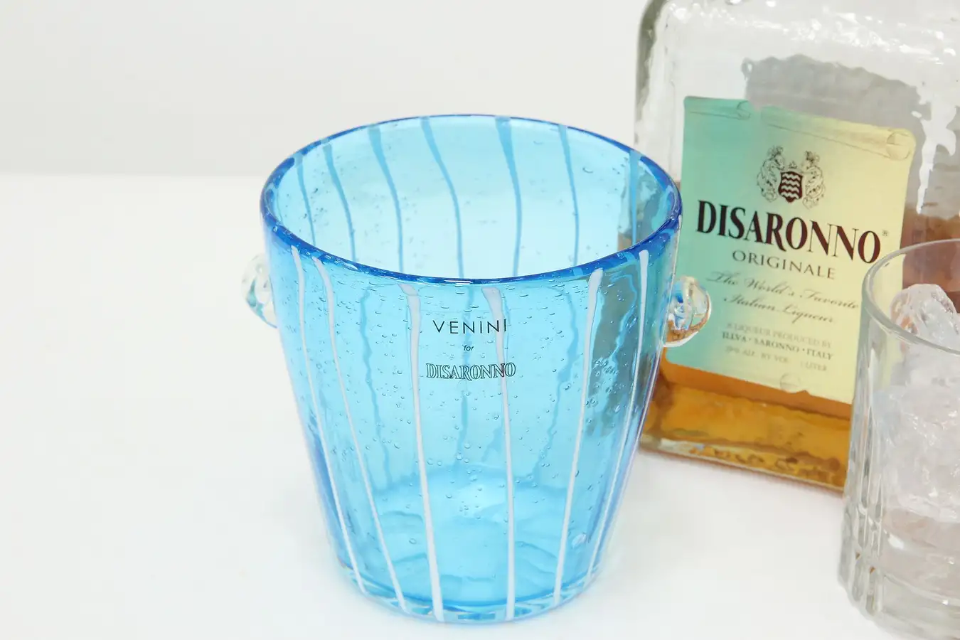 Main image of Murano Italian Vintage Art Glass Ice Bucket Venini DiSaronno