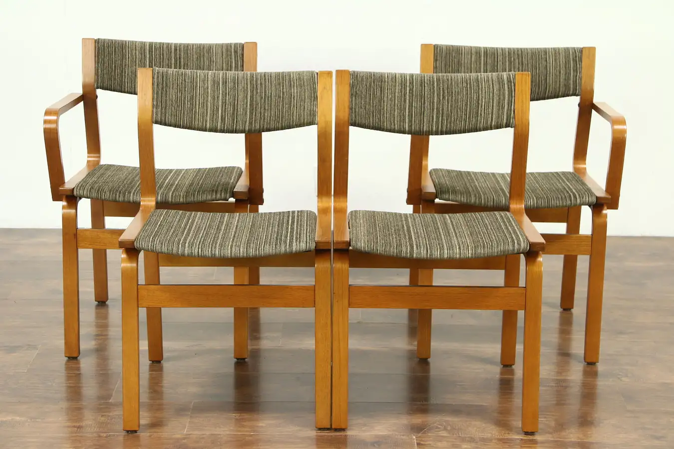 Main image of Set of 4 Midcentury Modern 1960's Vintage Teak Dining Chairs, Denmark