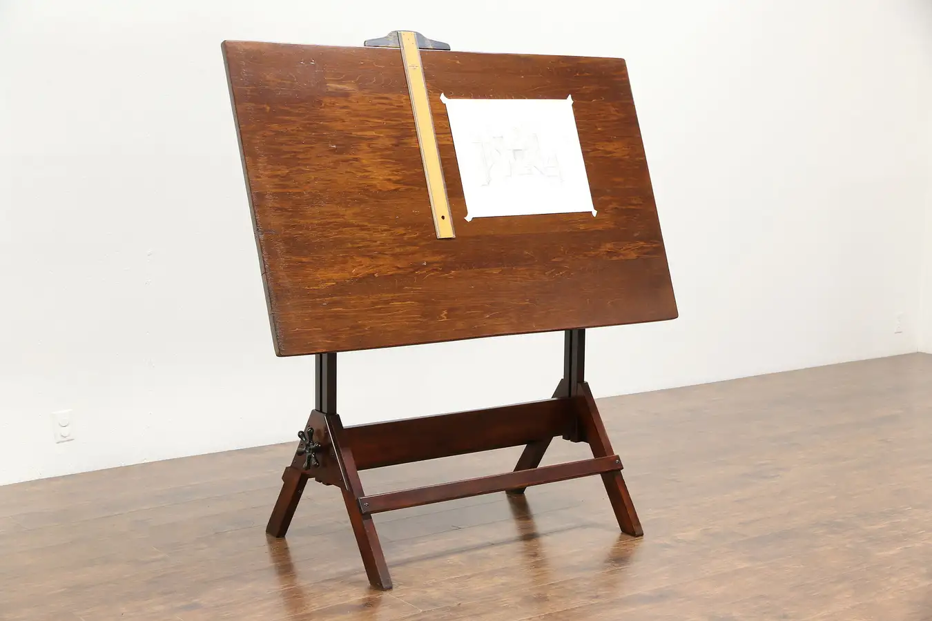 Main image of Architect or Artist Antique 1920 Adjustable Drafting Drawing Table, Hamilton