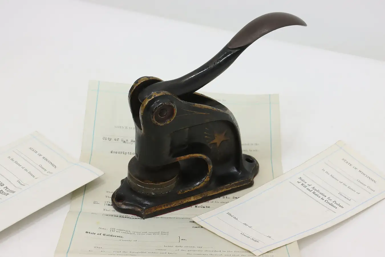 Main image of Cast Iron Antique Minnesota Dept. G.A.R. Letter Embosser