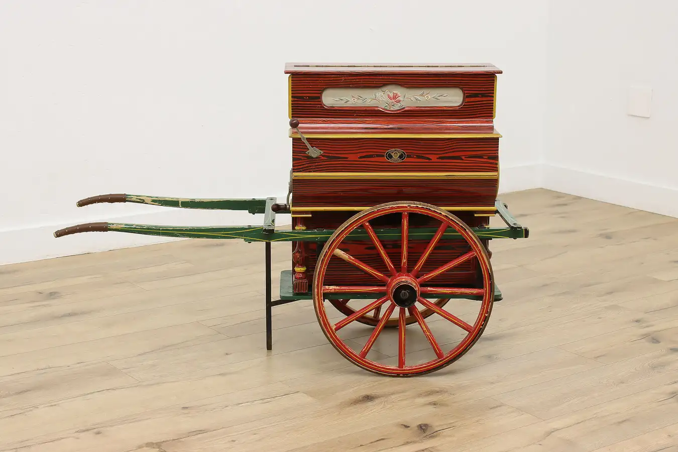 Main image of Spanish Llinares Faventia Barrel Street Piano on Cart