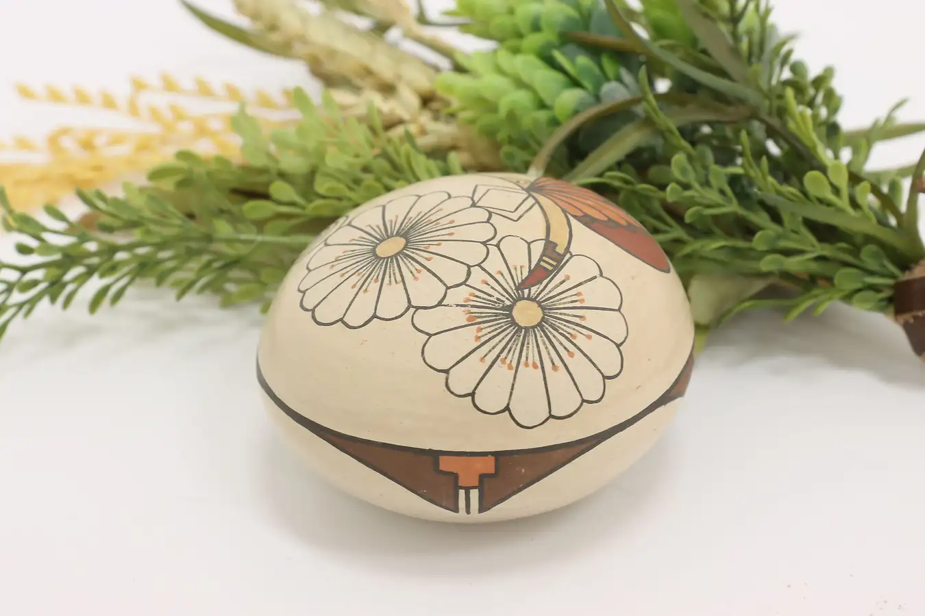 Main image of Native American Hand Painted Pottery Sculpture, Lois