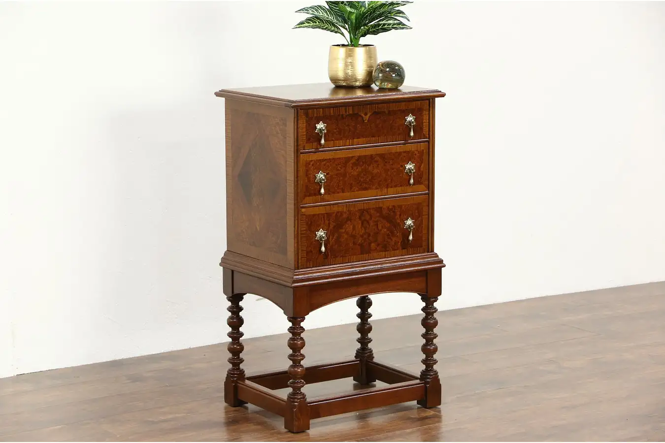 Main image of Silver or Jewelry Chest, Collector Cabinet, 1910 Antique Signed Scholles Chicago