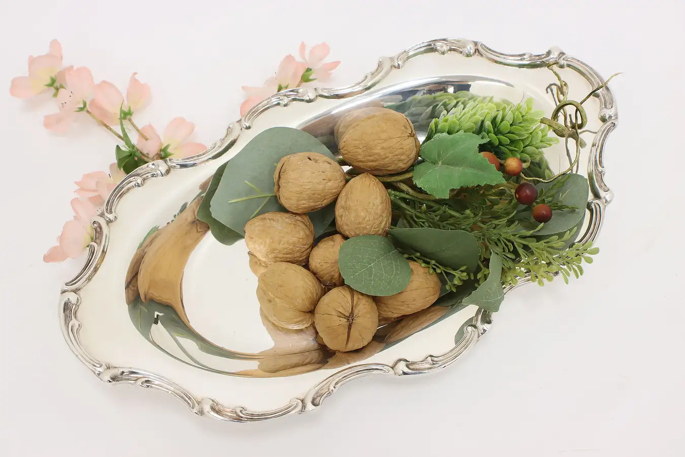 Main image of Victorian Antique Silverplate Serving Dish, AMC