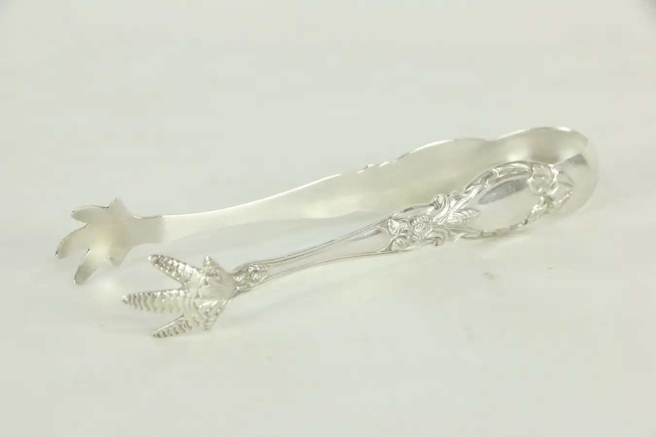Main image of Sterling Silver Antique Sugar Tongs, Claw Tips