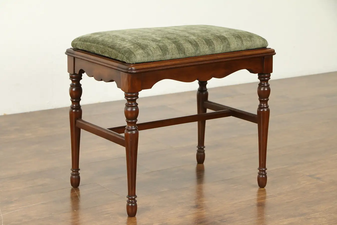 Main image of Maple Antique 1925 Bench, New Upholstery