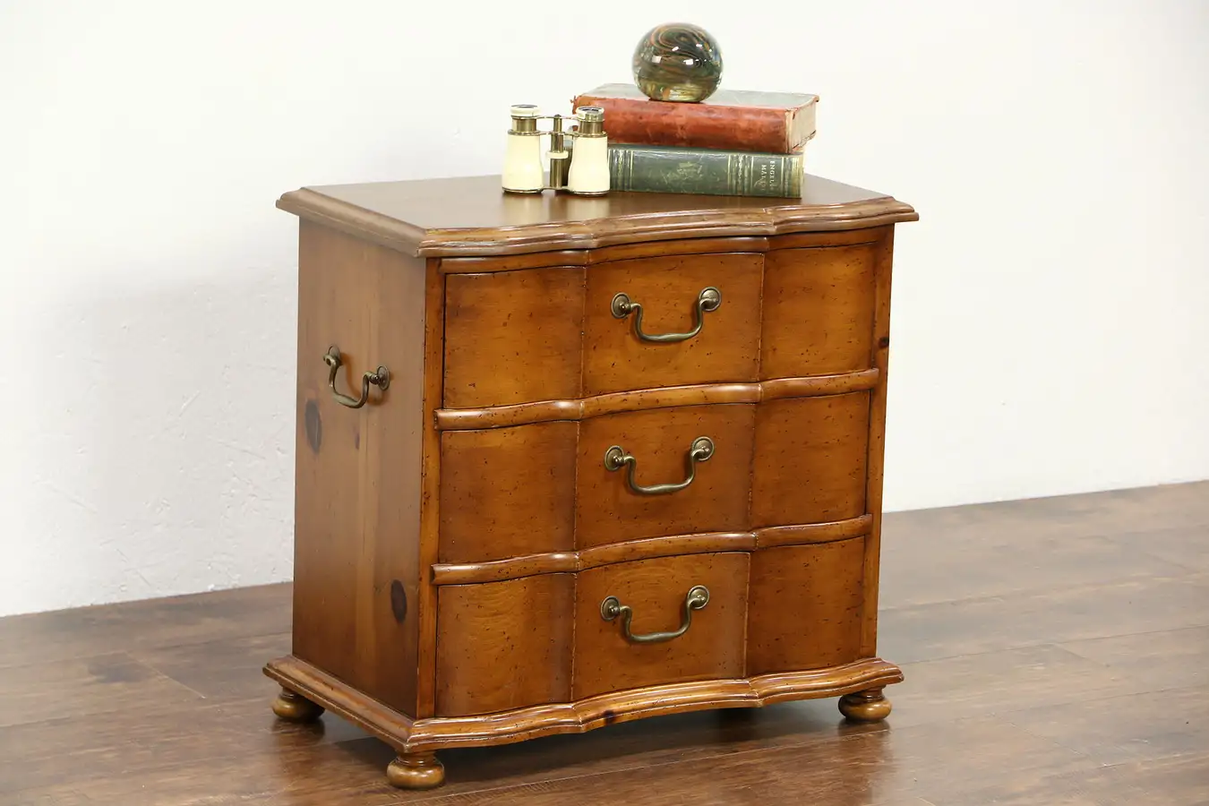 Main image of Alfred Assid Signed Country French Vintage Small Chairside Chest or Nightstand