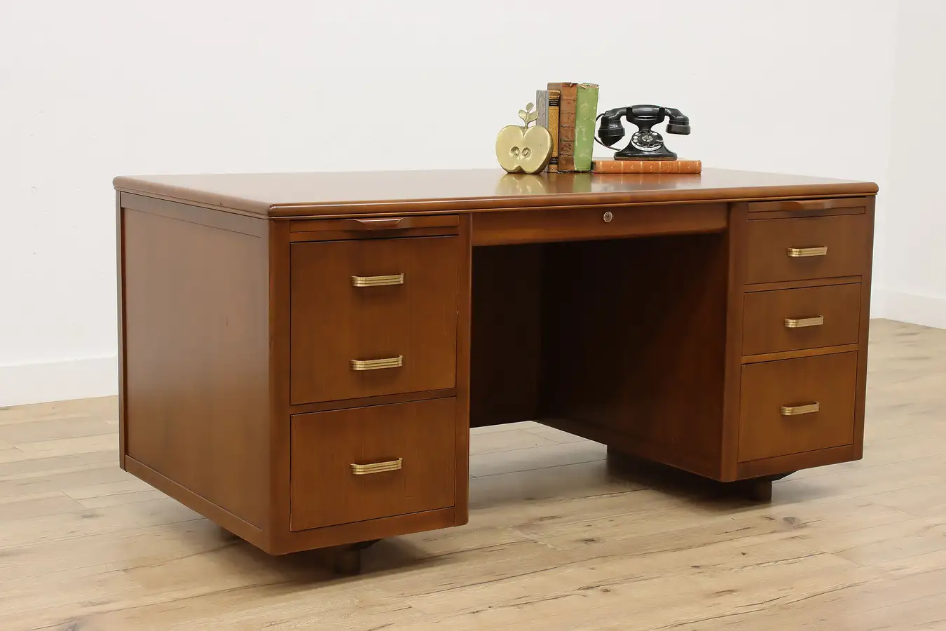 Main image of Midcentury Modern Vintage Office or Library Desk, Leopold