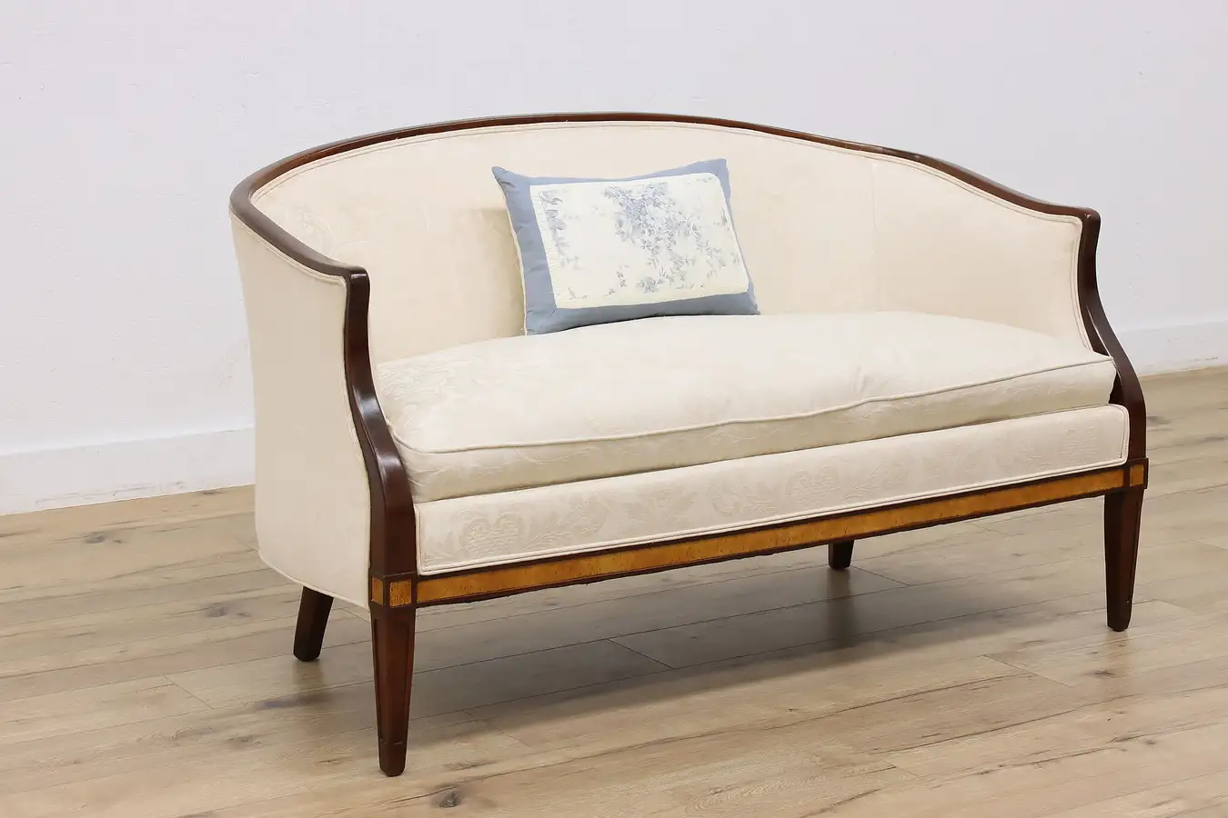 Main image of Traditional Vintage Mahogany Settee or Loveseat, Hickory