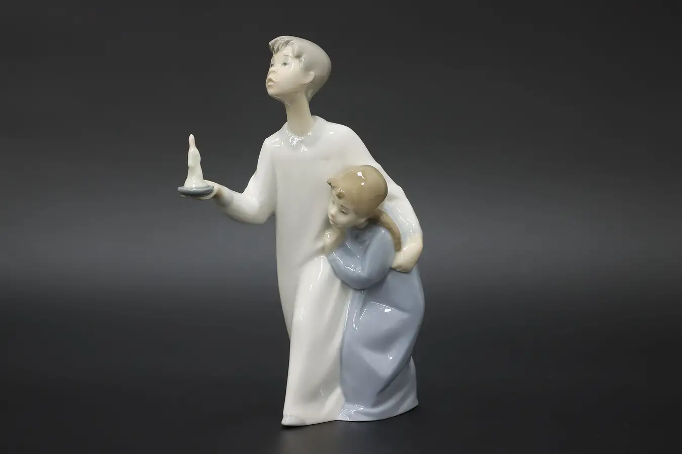 Main image of Spanish Vintage Porcelain Brother & Sister Sculpture, Lladro