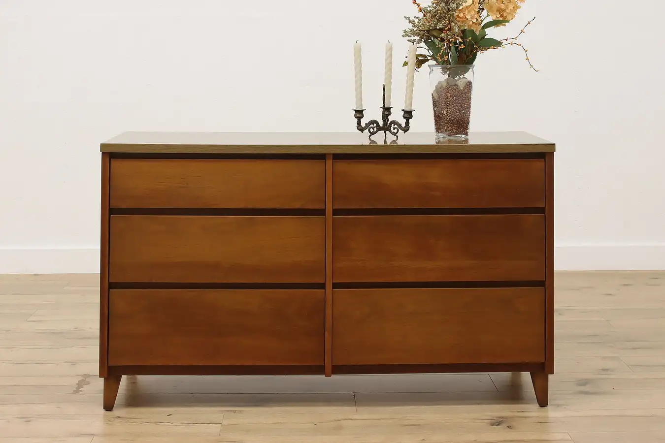 Main image of Midcentury Modern Vintage Walnut Dresser or Chest, Stanley