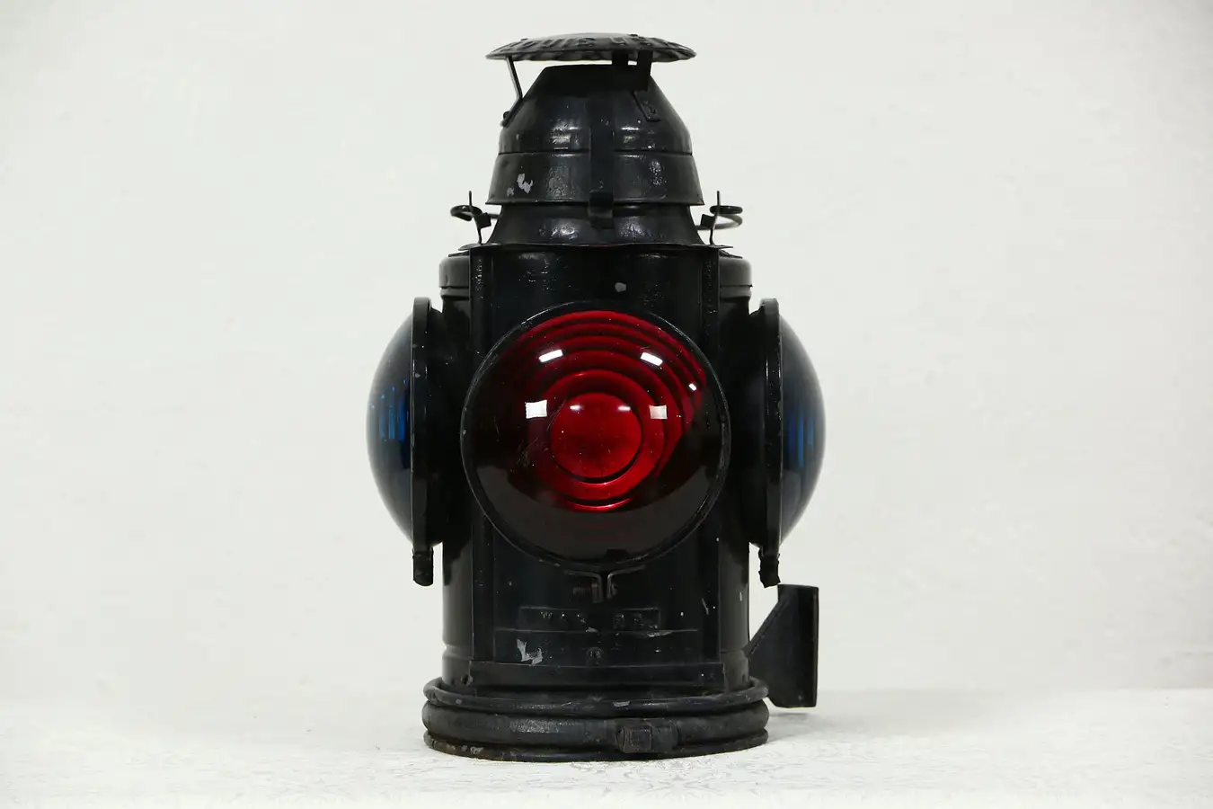 Main image of Handlan Railroad Oil Burning Marker Signal Lamp or Lantern, Wabash RR