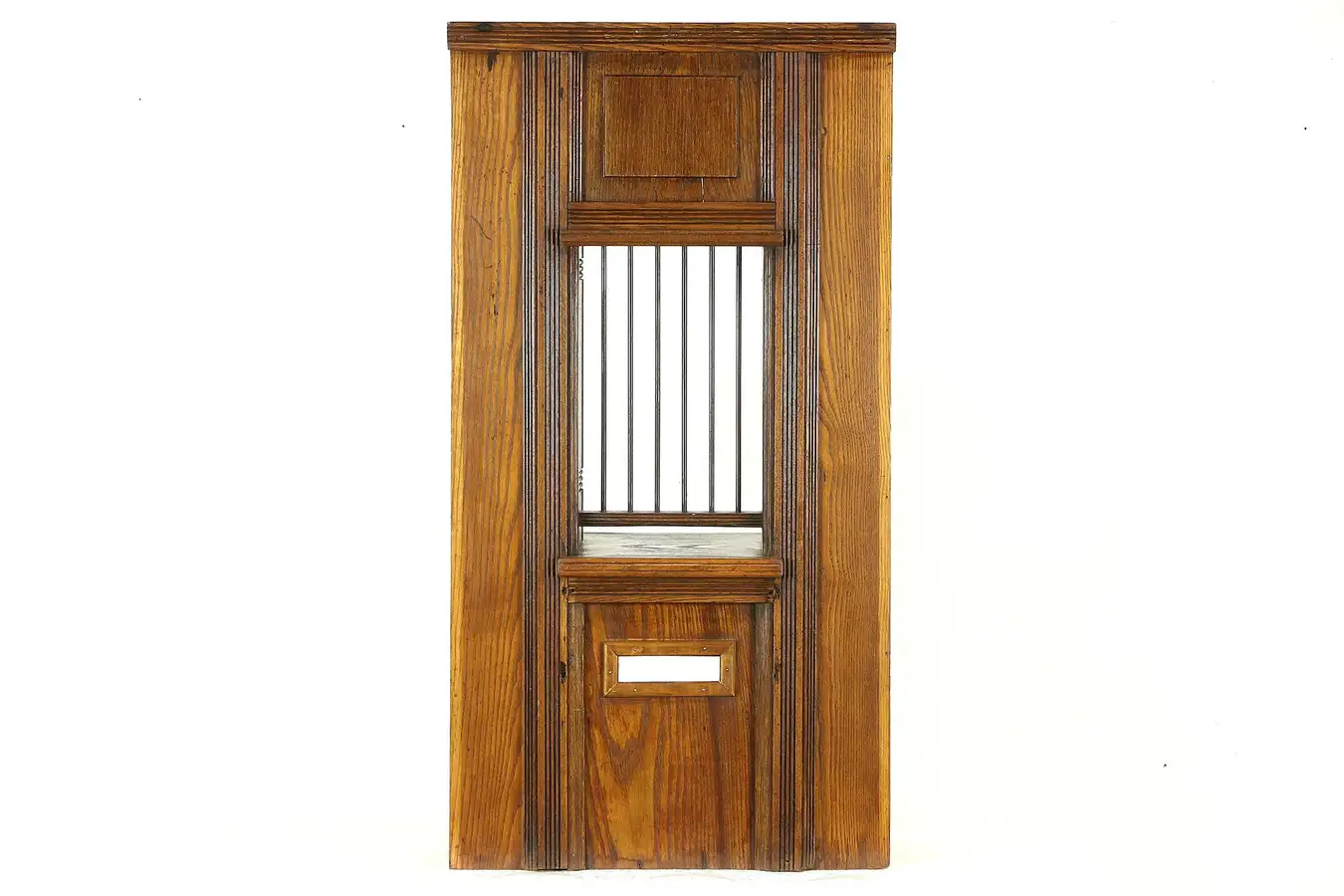 Main image of Oak Antique Architectural Salvage Post Office, Bank Teller Cashier Ticket Window